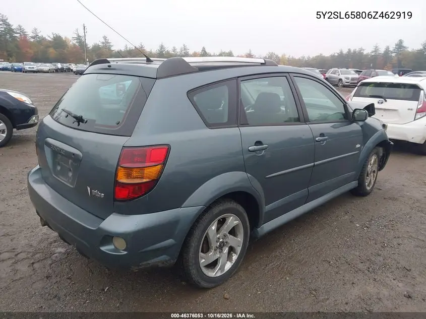 2006 PONTIAC VIBE VIN 5Y2SL65806Z462919 — фото 4