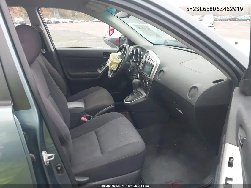 2006 PONTIAC VIBE VIN 5Y2SL65806Z462919 — фото 5