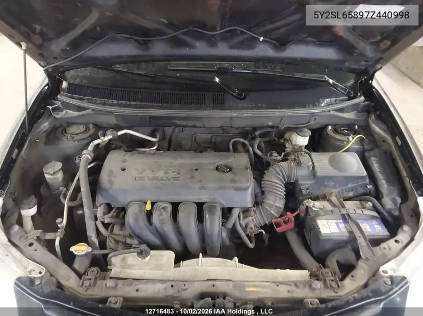 2007 PONTIAC VIBE VIN 5Y2SL65897Z440998 — фото 10