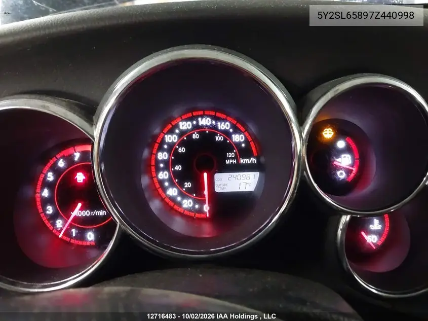 2007 PONTIAC VIBE VIN 5Y2SL65897Z440998 — фото 7