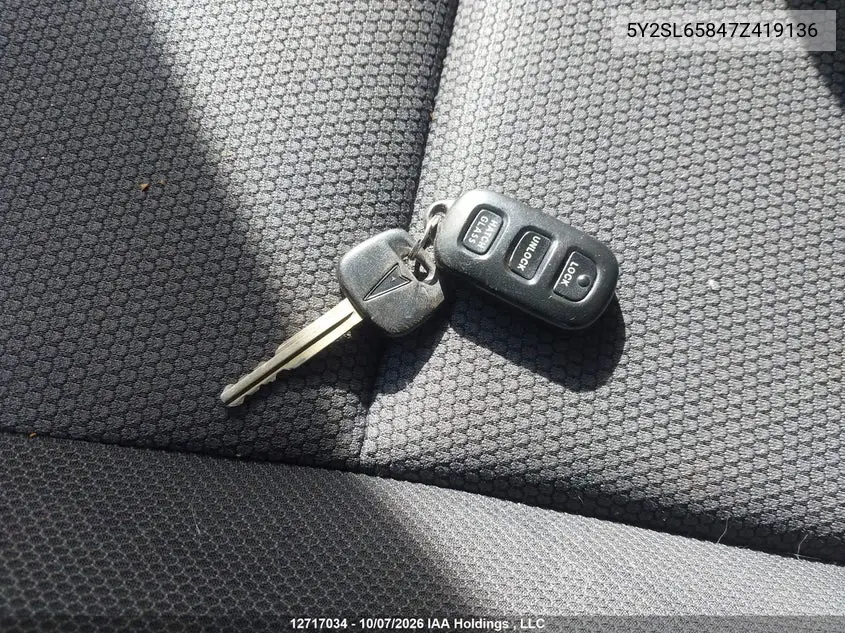 2007 PONTIAC VIBE VIN 5Y2SL65847Z419136 — фото 11