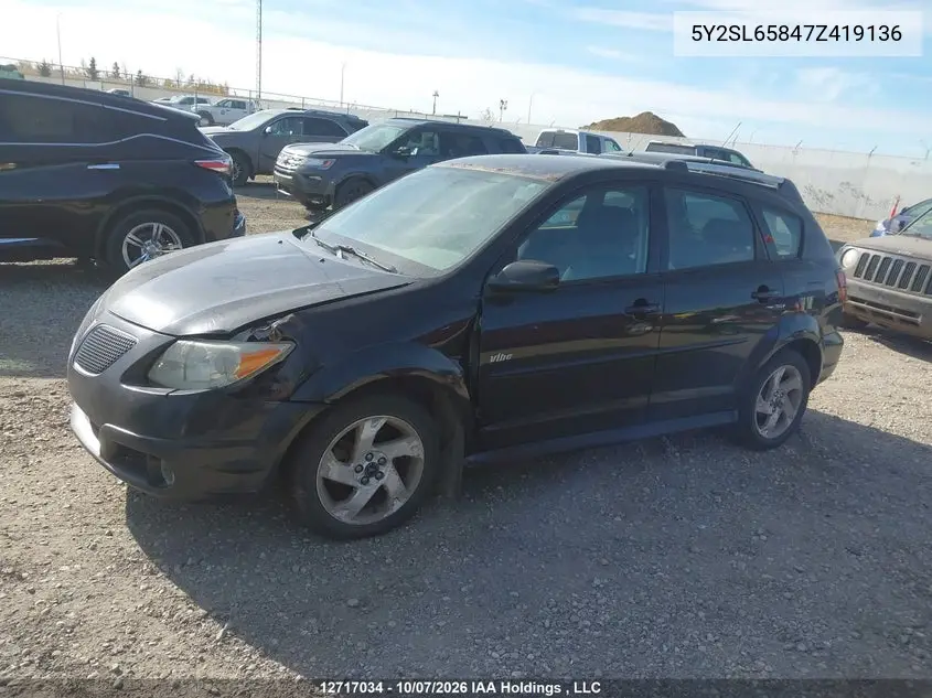 2007 PONTIAC VIBE VIN 5Y2SL65847Z419136 — фото 14