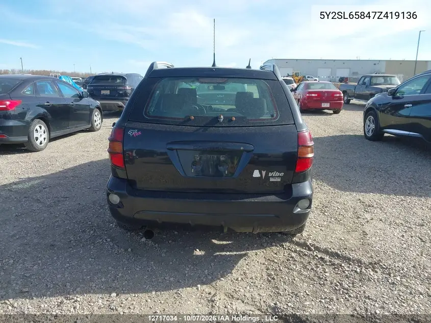 2007 PONTIAC VIBE VIN 5Y2SL65847Z419136 — фото 16
