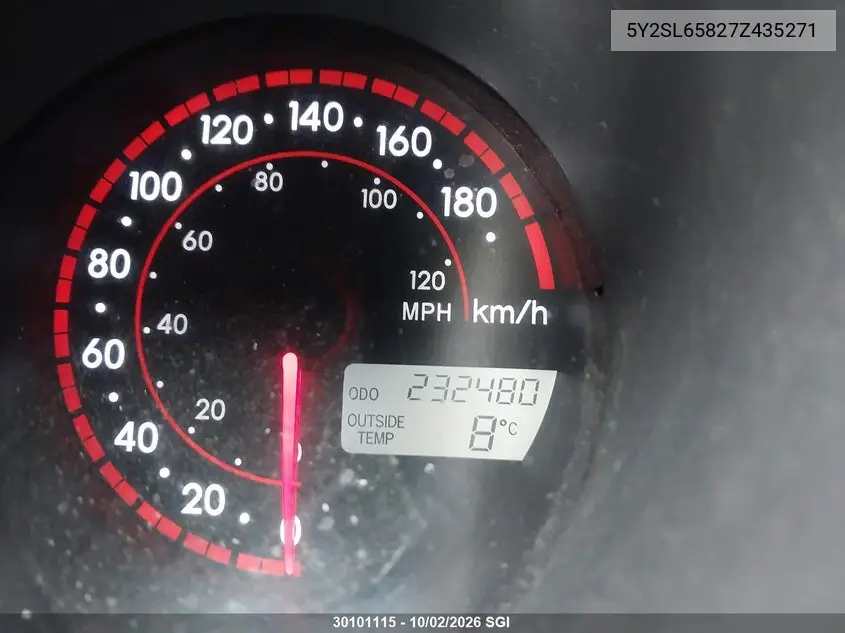 2007 PONTIAC VIBE VIN 5Y2SL65827Z435271 — фото 12