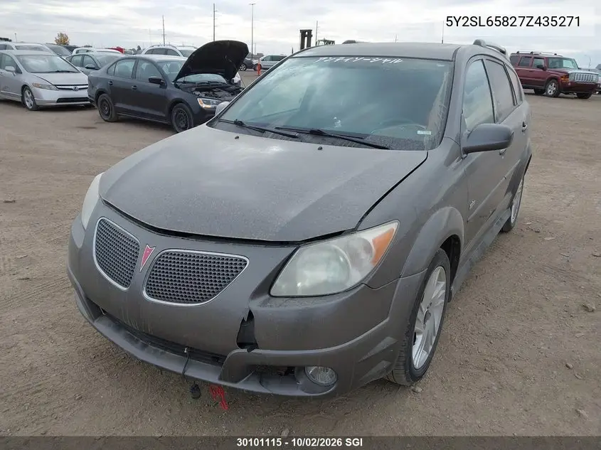 2007 PONTIAC VIBE VIN 5Y2SL65827Z435271 — фото 2