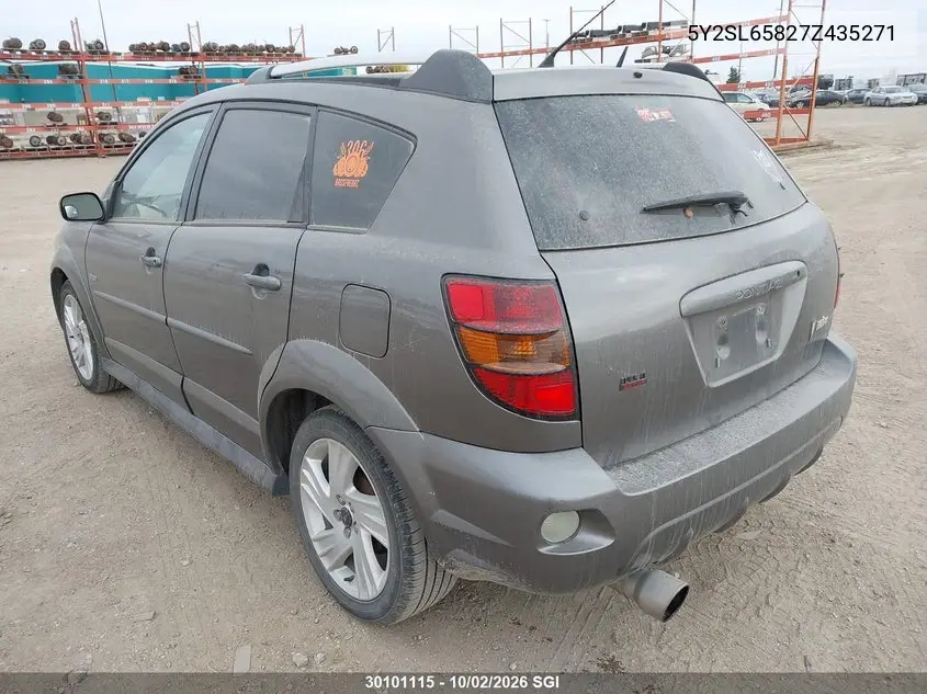 2007 PONTIAC VIBE VIN 5Y2SL65827Z435271 — фото 3