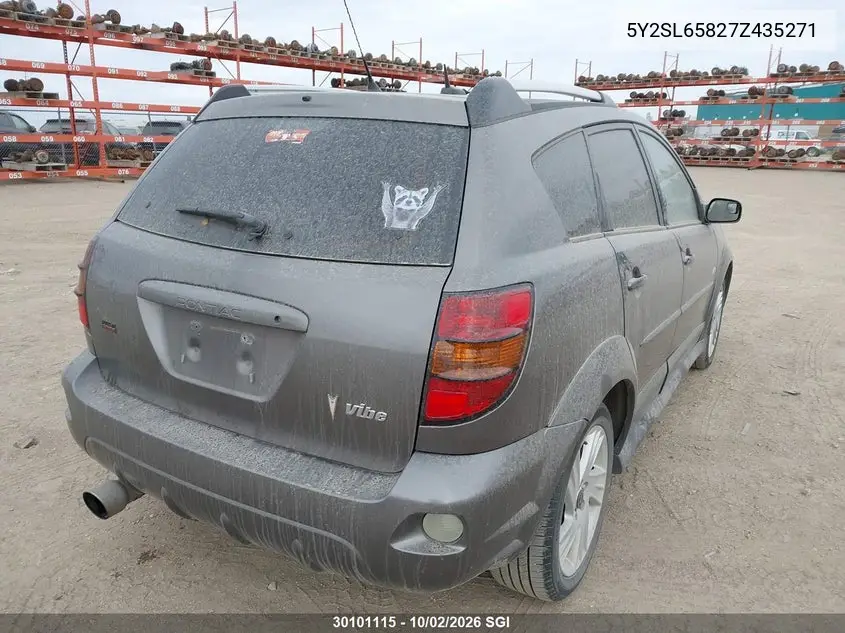 2007 PONTIAC VIBE VIN 5Y2SL65827Z435271 — фото 4