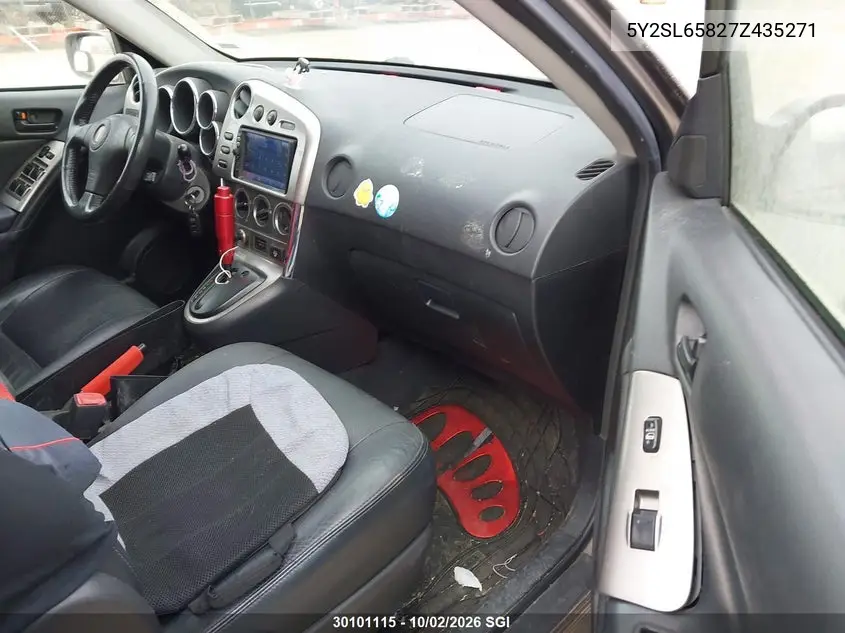 2007 PONTIAC VIBE VIN 5Y2SL65827Z435271 — фото 5
