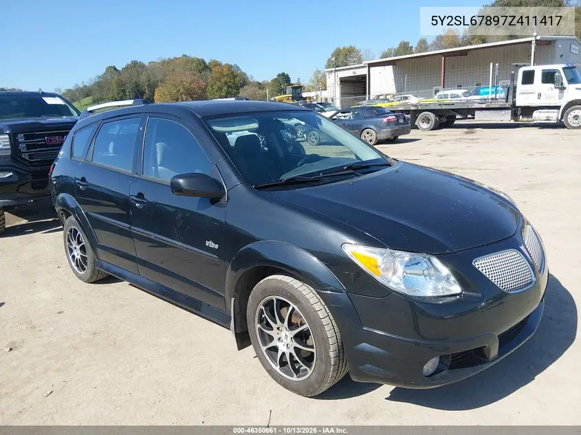 PONTIAC VIBE 2007, VIN 5Y2SL67897Z411417