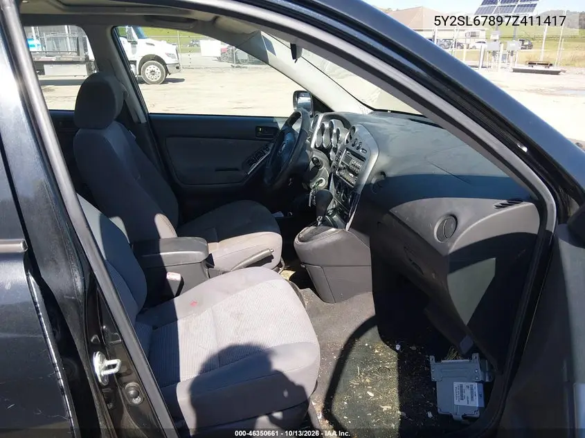 2007 PONTIAC VIBE VIN 5Y2SL67897Z411417 — фото 5