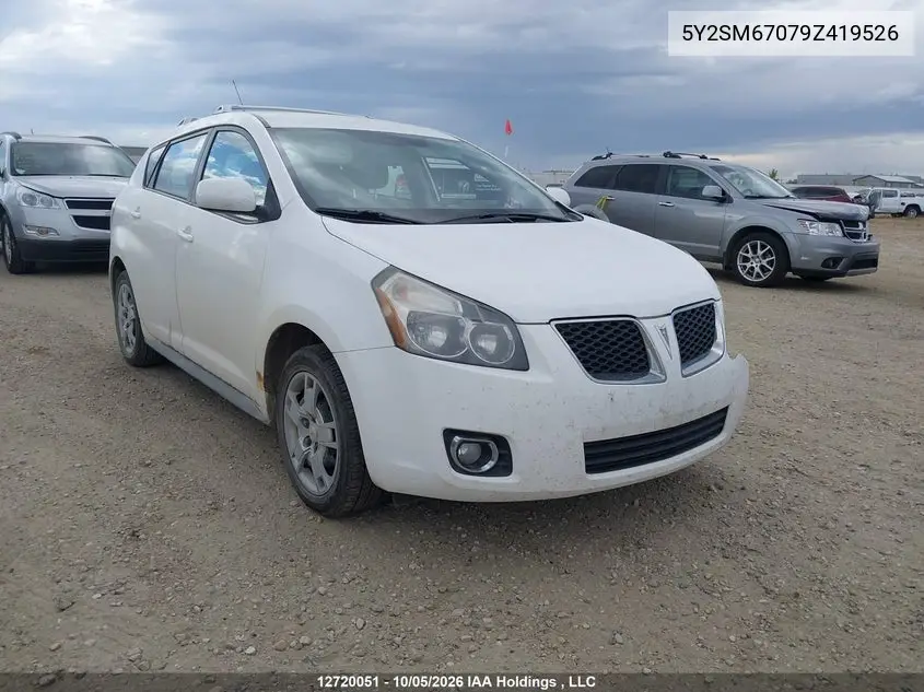 PONTIAC VIBE 2009, VIN 5Y2SM67079Z419526