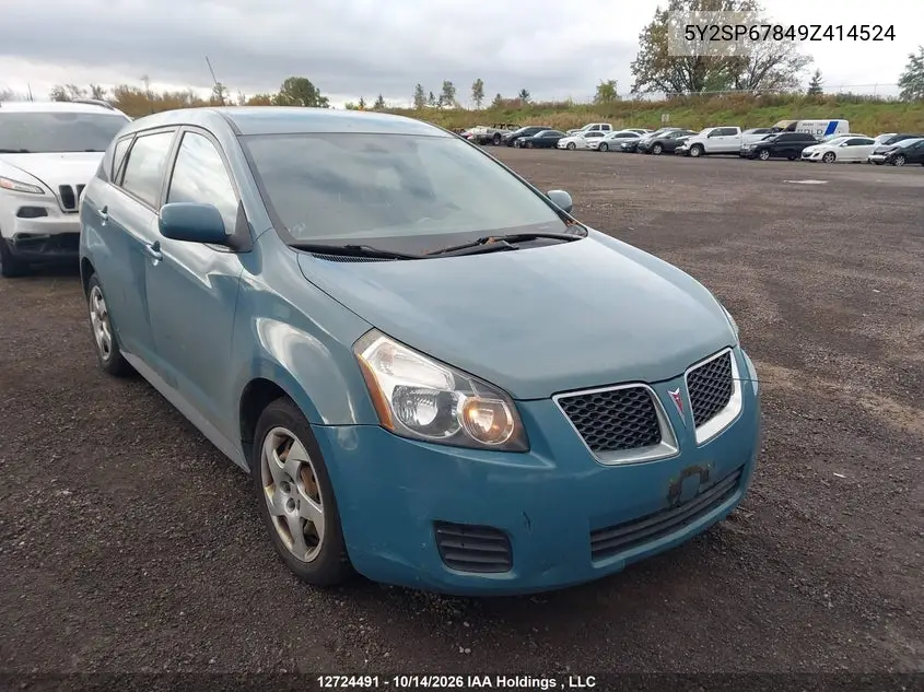PONTIAC VIBE 2009, VIN 5Y2SP67849Z414524