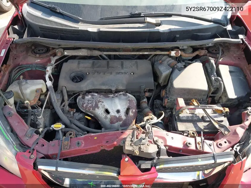 2009 PONTIAC VIBE VIN 5Y2SR67009Z422110 — фото 10