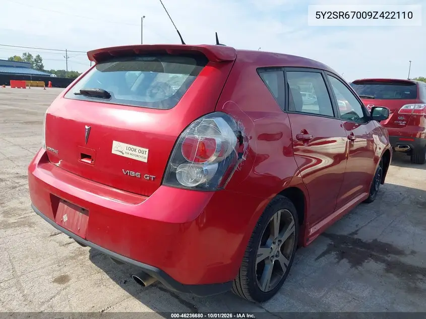 2009 PONTIAC VIBE VIN 5Y2SR67009Z422110 — фото 4