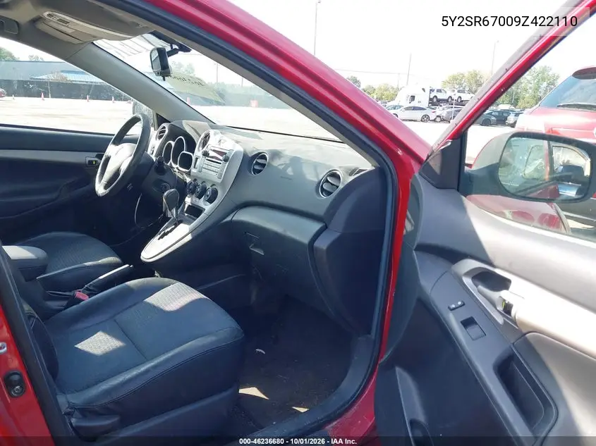 2009 PONTIAC VIBE VIN 5Y2SR67009Z422110 — фото 5