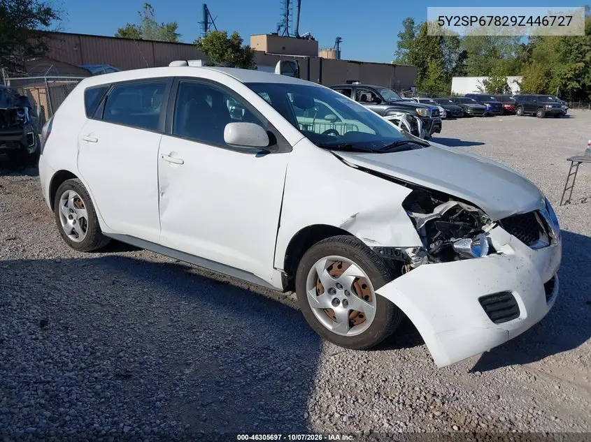 2009 PONTIAC VIBE VIN 5Y2SP67829Z446727 — фото 2
