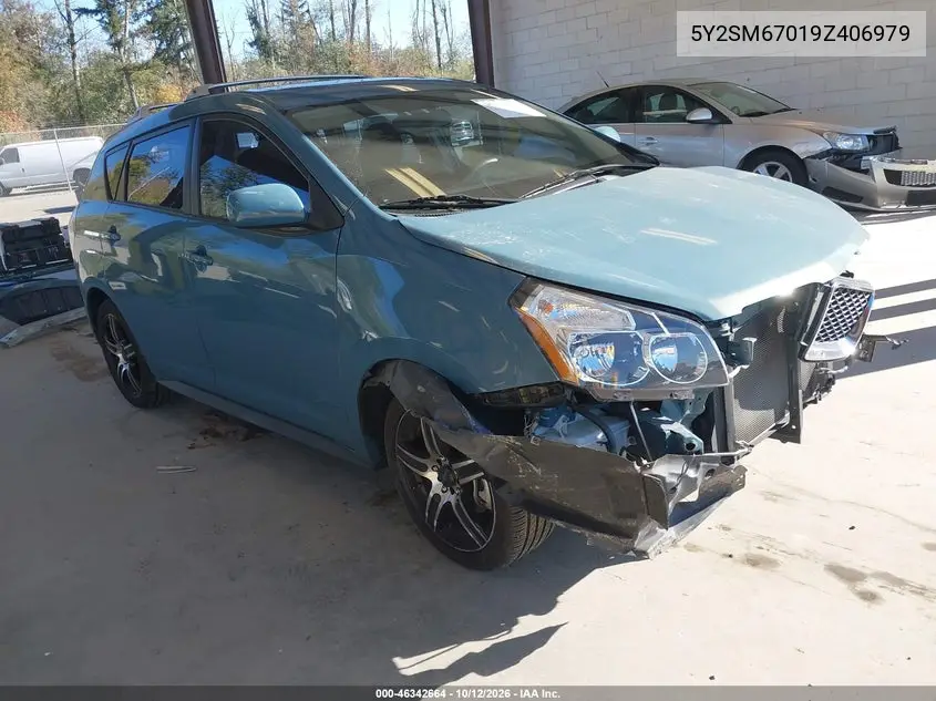 PONTIAC VIBE 2009, VIN 5Y2SM67019Z406979