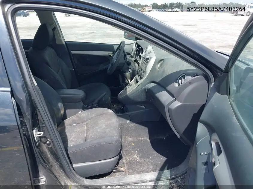 2010 PONTIAC VIBE VIN 5Y2SP6E85AZ403264 — фото 5