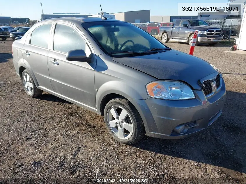 PONTIAC WAVE 2009, VIN 3G2TX56E19L118071
