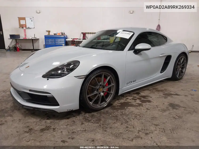 2024 PORSCHE N/A VIN WP0AD2A89RK269334 — фото 2