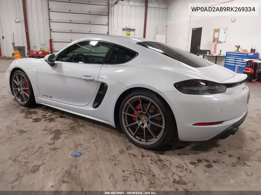 2024 PORSCHE N/A VIN WP0AD2A89RK269334 — фото 3