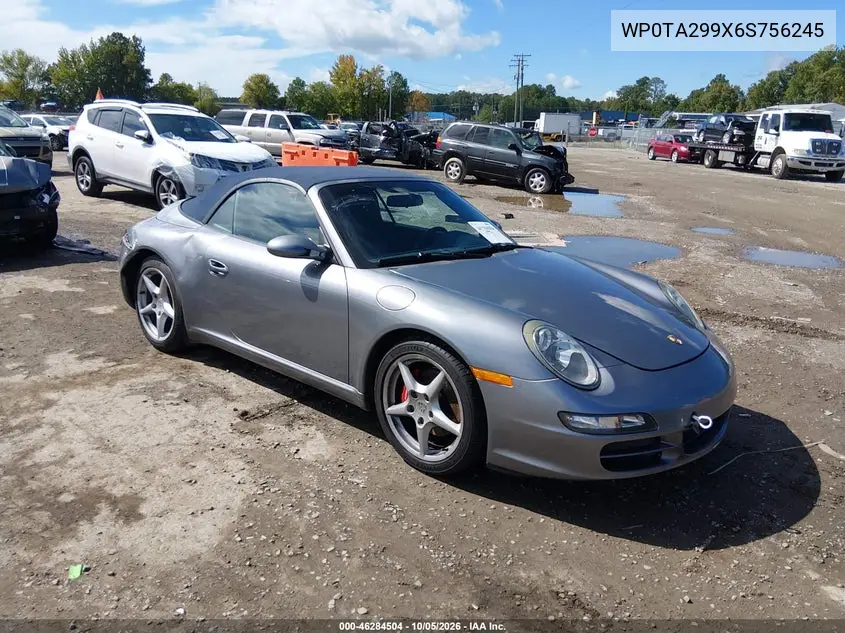 PORSCHE 911 2006, VIN WP0TA299X6S756245