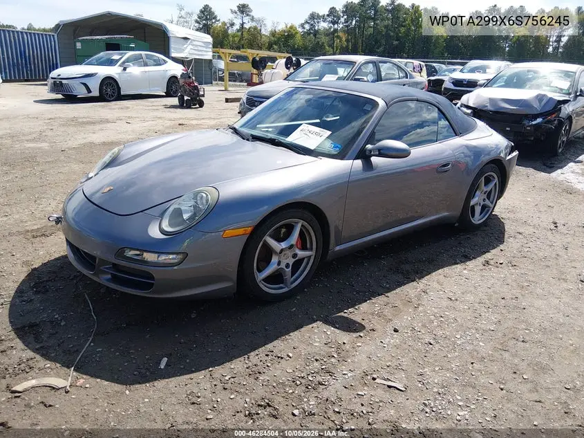 2006 PORSCHE 911 VIN WP0TA299X6S756245 — фото 2