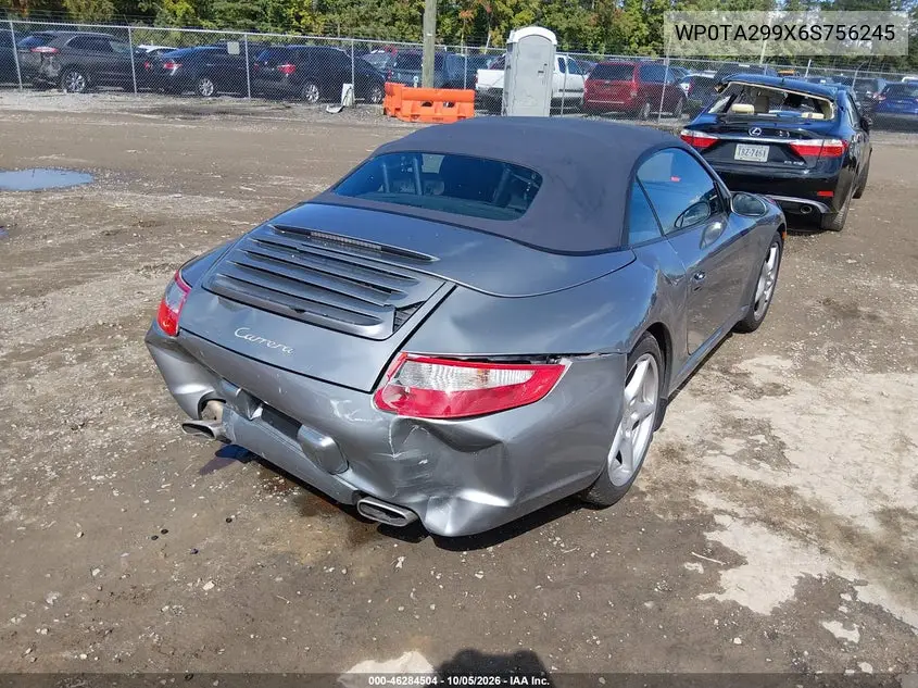 2006 PORSCHE 911 VIN WP0TA299X6S756245 — фото 4