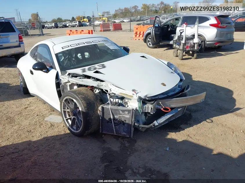PORSCHE 911 2014, VIN WP0ZZZ99ZES198210
