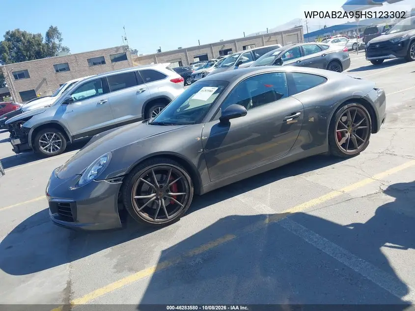 2017 PORSCHE 911 VIN WP0AB2A95HS123302 — фото 2