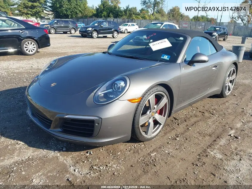 2018 PORSCHE 911 VIN WP0CB2A9XJS147674 — фото 2