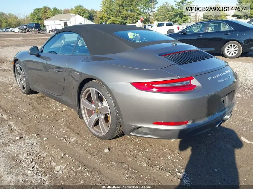 2018 PORSCHE 911 VIN WP0CB2A9XJS147674 — фото 3