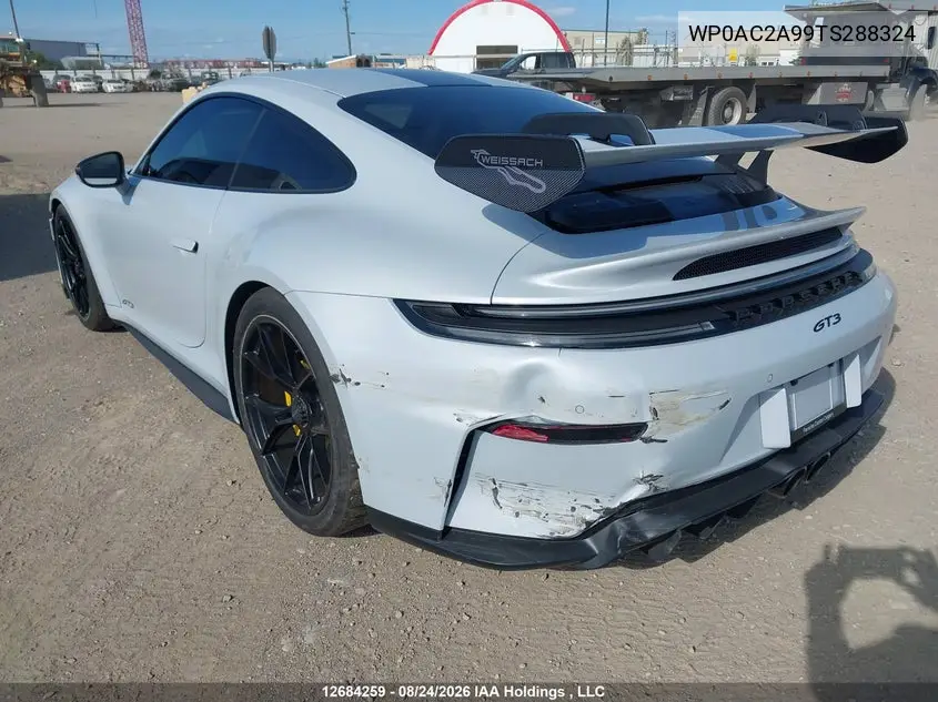 2026 PORSCHE 911 VIN WP0AC2A99TS288324 — фото 3