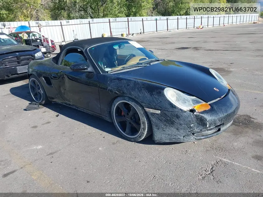 PORSCHE BOXSTER 2000, VIN WP0CB2982YU663702
