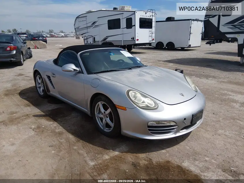 PORSCHE BOXSTER 2010, VIN WP0CA2A88AU710381