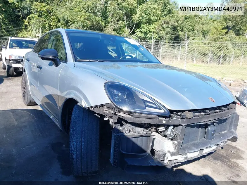PORSCHE CAYENNE COUPE 2021, VIN WP1BG2AY3MDA49971