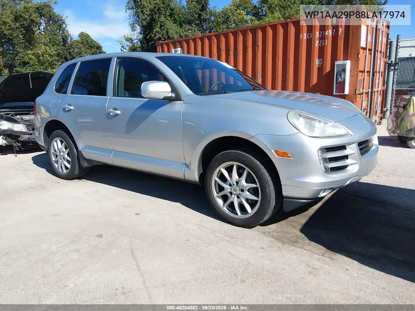 PORSCHE CAYENNE 2008, VIN WP1AA29P88LA17974