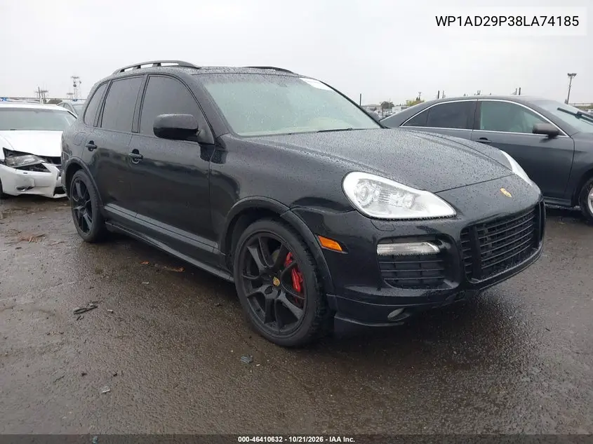 PORSCHE CAYENNE 2008, VIN WP1AD29P38LA74185