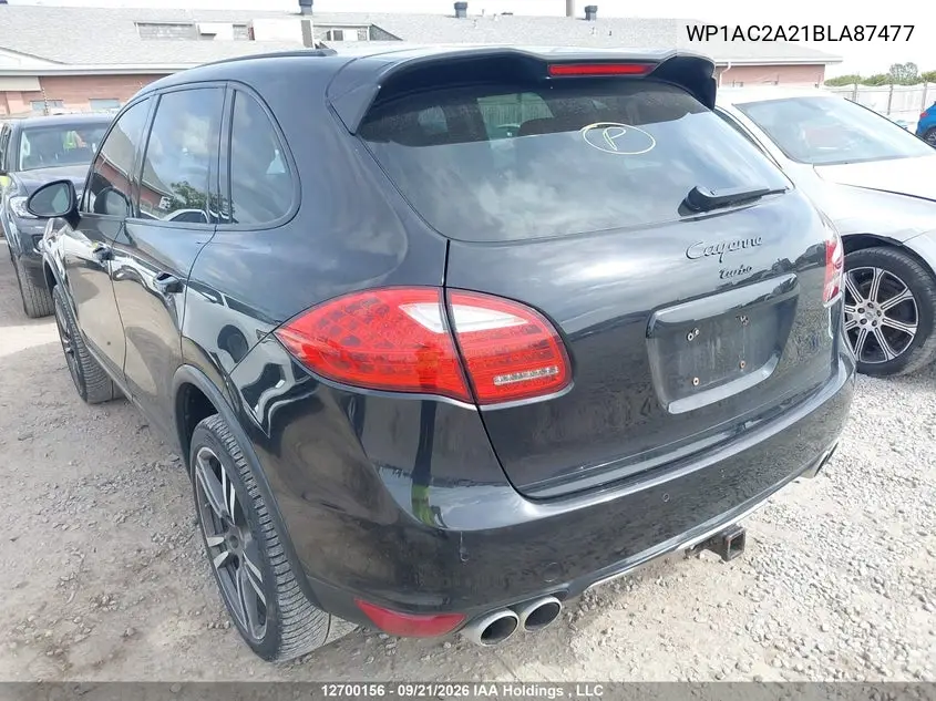 2011 PORSCHE CAYENNE VIN WP1AC2A21BLA87477 — фото 3