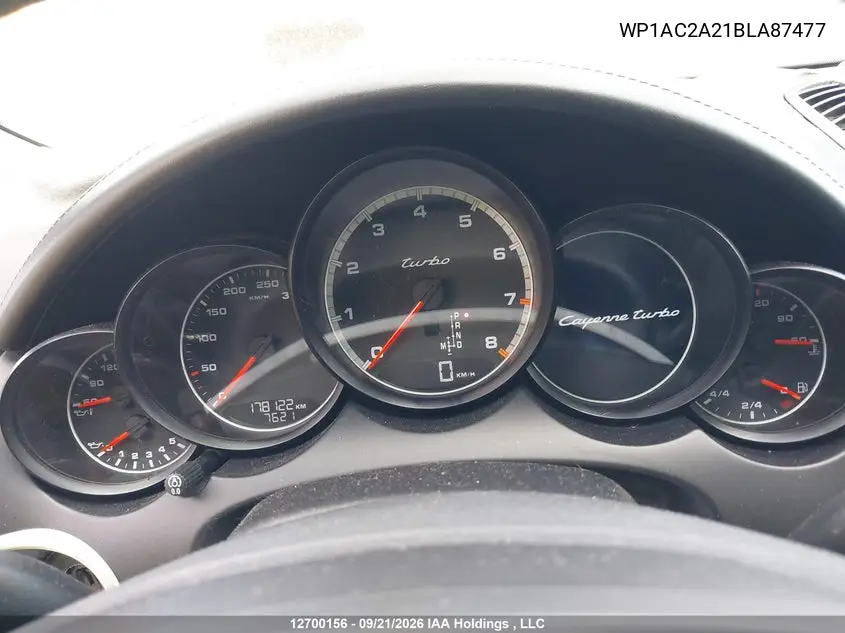 2011 PORSCHE CAYENNE VIN WP1AC2A21BLA87477 — фото 7