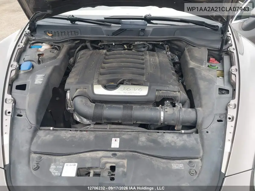 2012 PORSCHE CAYENNE VIN WP1AA2A21CLA07943 — фото 10