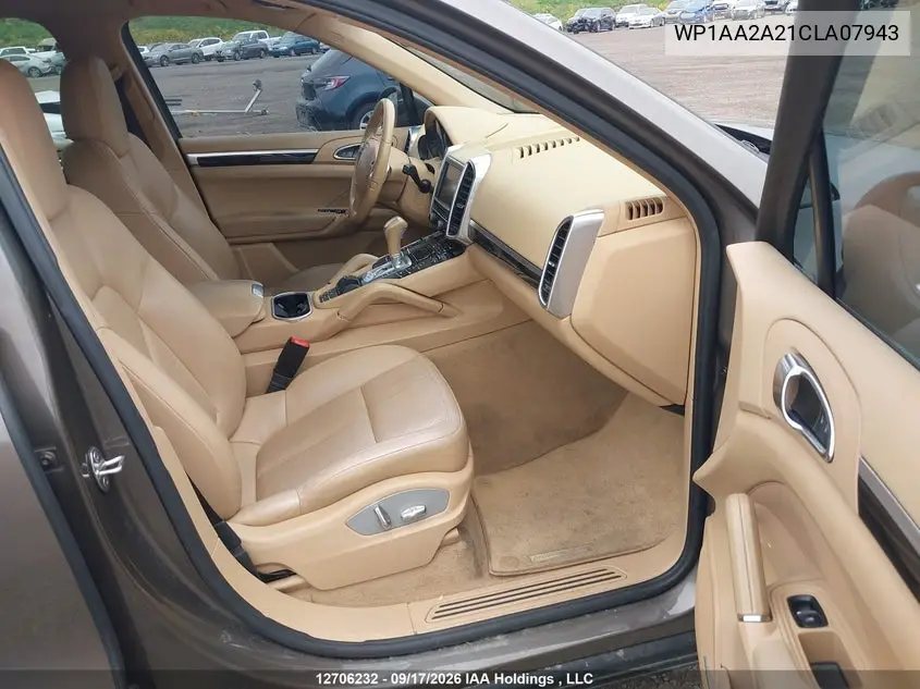 2012 PORSCHE CAYENNE VIN WP1AA2A21CLA07943 — фото 5