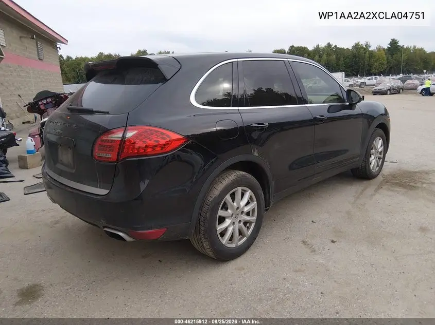 2012 PORSCHE CAYENNE VIN WP1AA2A2XCLA04751 — фото 4