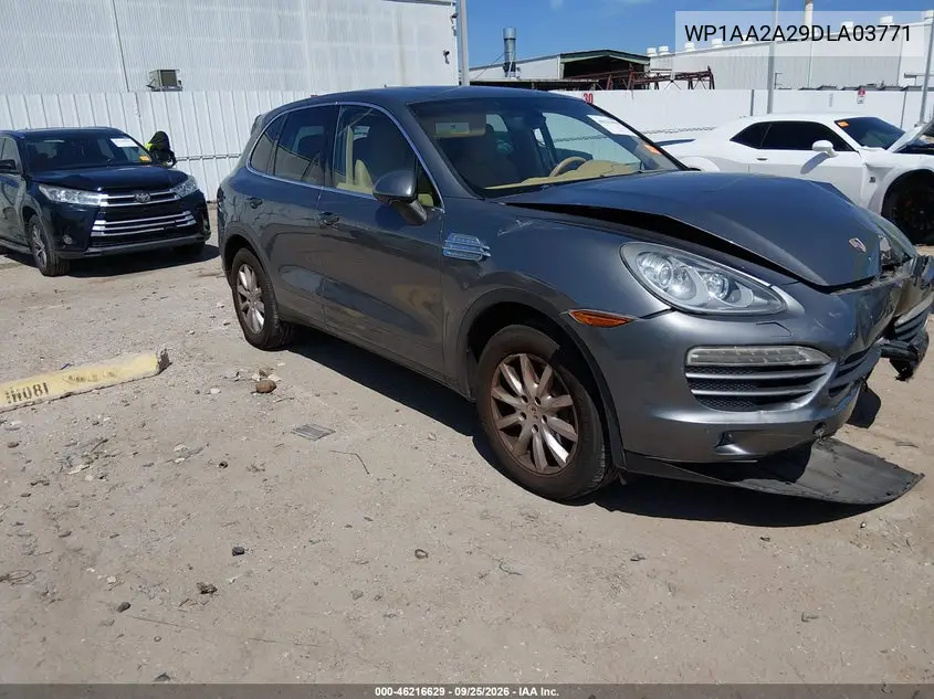 PORSCHE CAYENNE 2013, VIN WP1AA2A29DLA03771