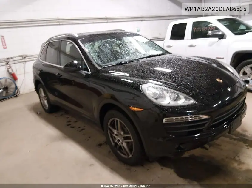 PORSCHE CAYENNE 2013, VIN WP1AB2A20DLA86505