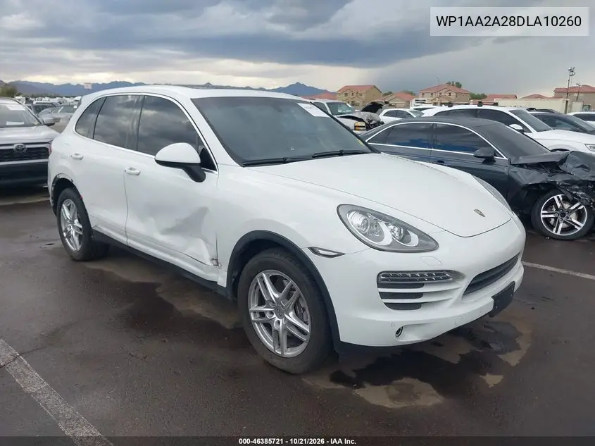 PORSCHE CAYENNE 2013, VIN WP1AA2A28DLA10260