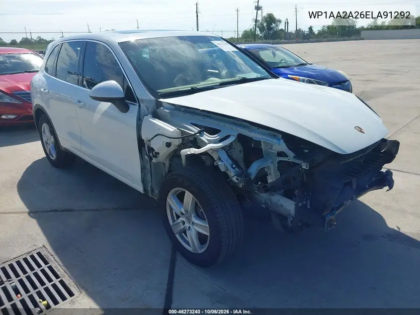 PORSCHE CAYENNE 2014, VIN WP1AA2A26ELA91292