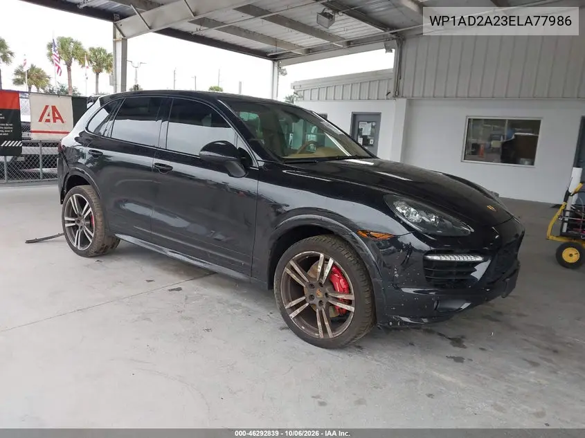 PORSCHE CAYENNE 2014, VIN WP1AD2A23ELA77986
