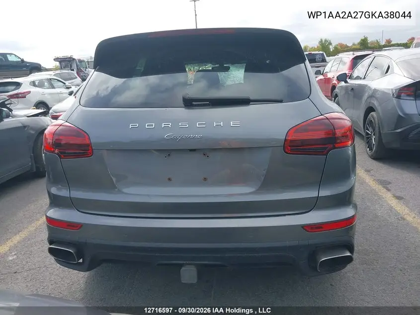 2016 PORSCHE CAYENNE VIN WP1AA2A27GKA38044 — фото 17