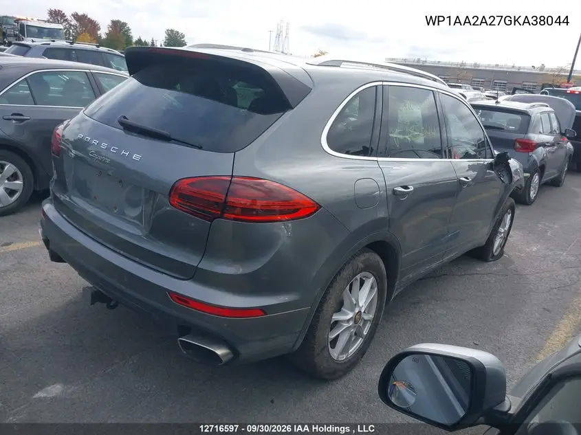 2016 PORSCHE CAYENNE VIN WP1AA2A27GKA38044 — фото 4